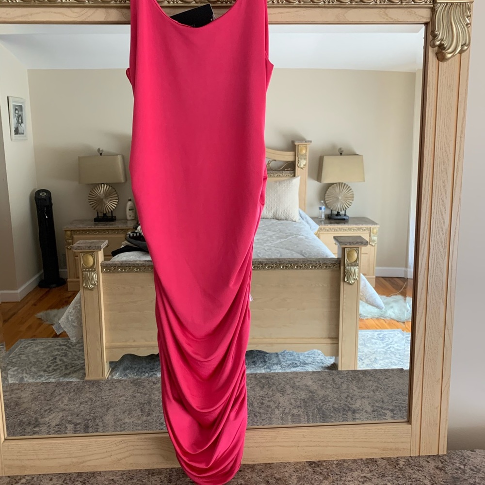 Hot pink dress